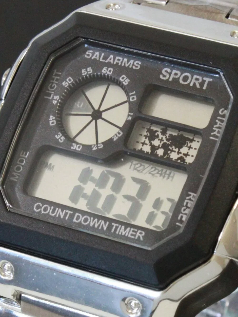 Royal Style Dual Time Alarm Stop Watch Count Down Timer